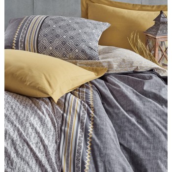 Ranforce Single Quilt Cover Set Nedra - Beige Grey
Mustard
White