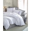 Lessentiel Ranforce Double Quilt Cover Set Paola - Grey Grey
White