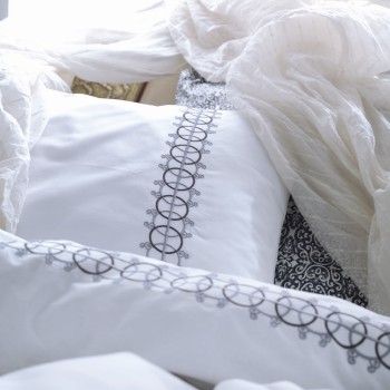 Ranforce Double Quilt Cover Set Paola - Grey Grey
White