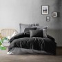 Ranforce Double Quilt Cover Set Plain - Black, Grey Black
Grey