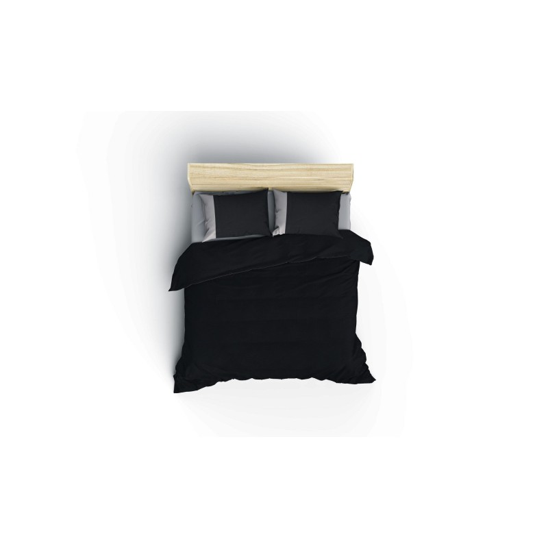 Lessentiel Ranforce Double Quilt Cover Set Plain - Black, Grey Black
Grey