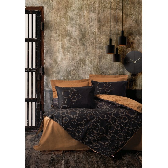 Ranforce Single Quilt Cover Set Dawn - Copper Copper
Black Lessentiel Ranforce Single Quilt Cover Set Dawn - Copper Copper
Black