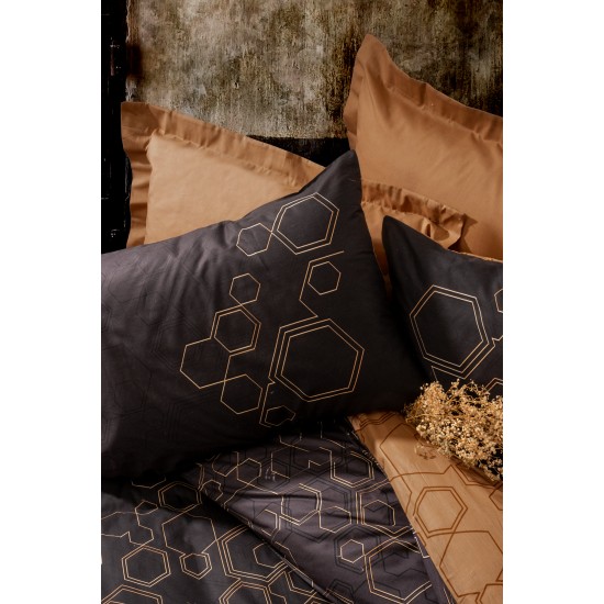 Ranforce Single Quilt Cover Set Dawn - Copper Copper
Black Lessentiel Ranforce Single Quilt Cover Set Dawn - Copper Copper
Black