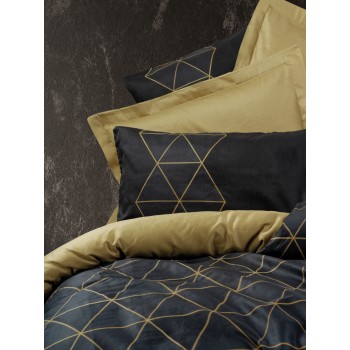 Ranforce Single Quilt Cover Set Veta - Gold Gold
Black
