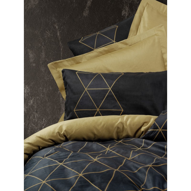 Lessentiel Ranforce Single Quilt Cover Set Veta - Gold Gold
Black
