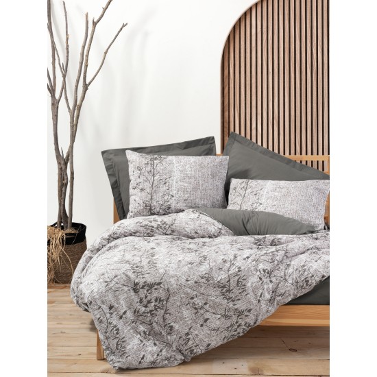 Lessentiel Ranforce Single Quilt Cover Set Odin - Brown Brown
White