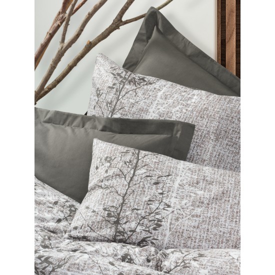 Lessentiel Ranforce Single Quilt Cover Set Odin - Brown Brown
White