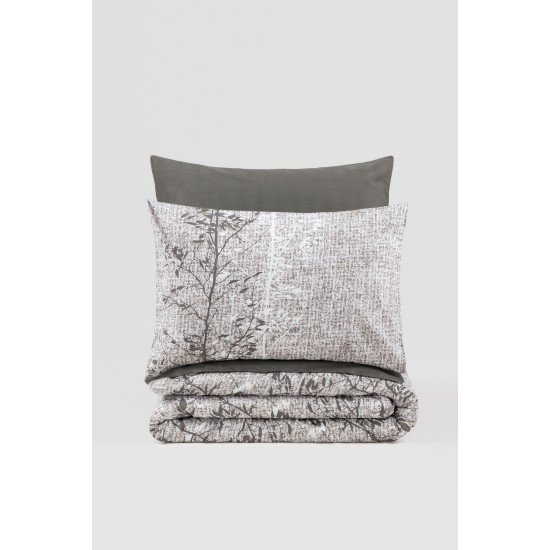 Lessentiel Ranforce Single Quilt Cover Set Odin - Brown Brown
White
