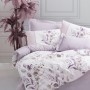 Ranforce Single Quilt Cover Set Nadia - Lilac Lilac
White