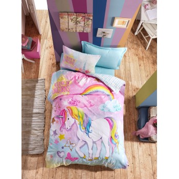 Ranforce Young Quilt Cover Set Dream - Mint Mint
Pink
Yellow
Blue
White
Purple