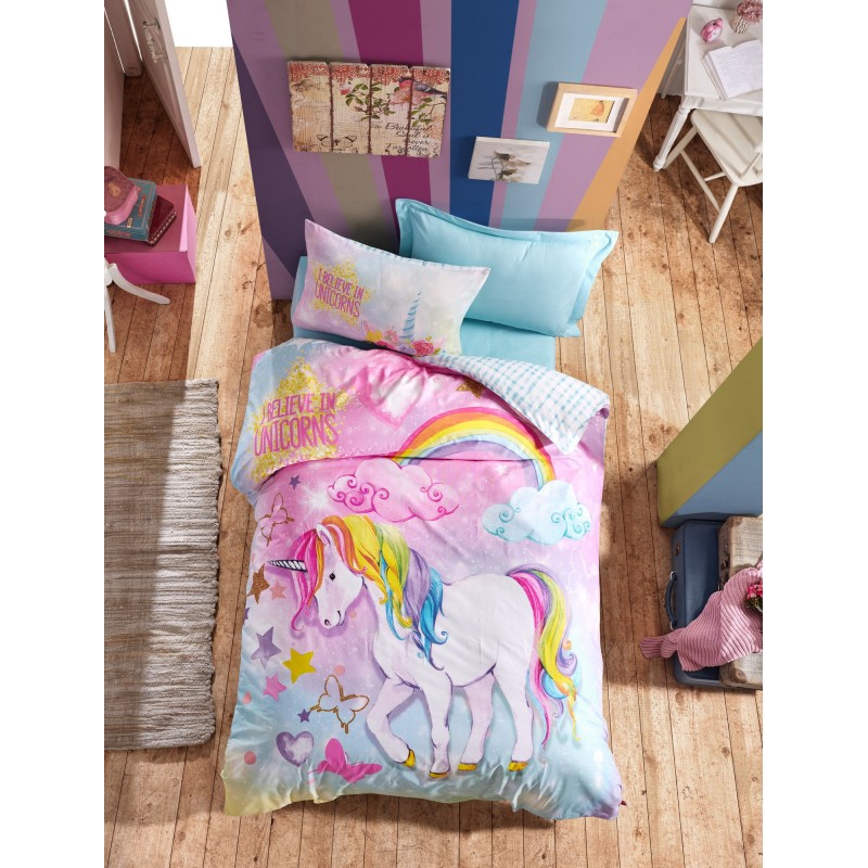 Lessentiel Ranforce Young Quilt Cover Set Dream - Mint Mint
Pink
Yellow
Blue
White
Purple