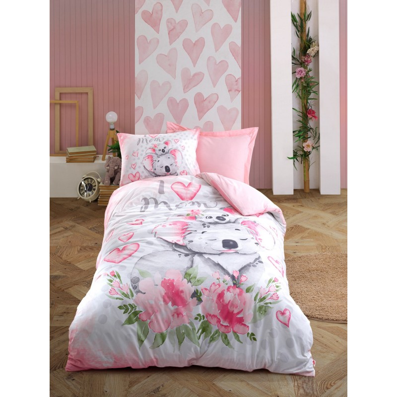 Lessentiel Ranforce Young Quilt Cover Set Koala - Pink Pink
White
Green
Grey