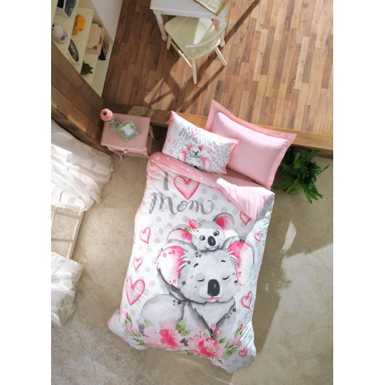 Lessentiel Ranforce Young Quilt Cover Set Koala - Pink Pink
White
Green
Grey
