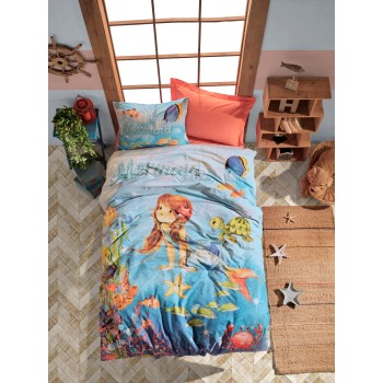 Ranforce Young Quilt Cover Set Mermaid - Coral Coral
White
Blue
Red
Orange