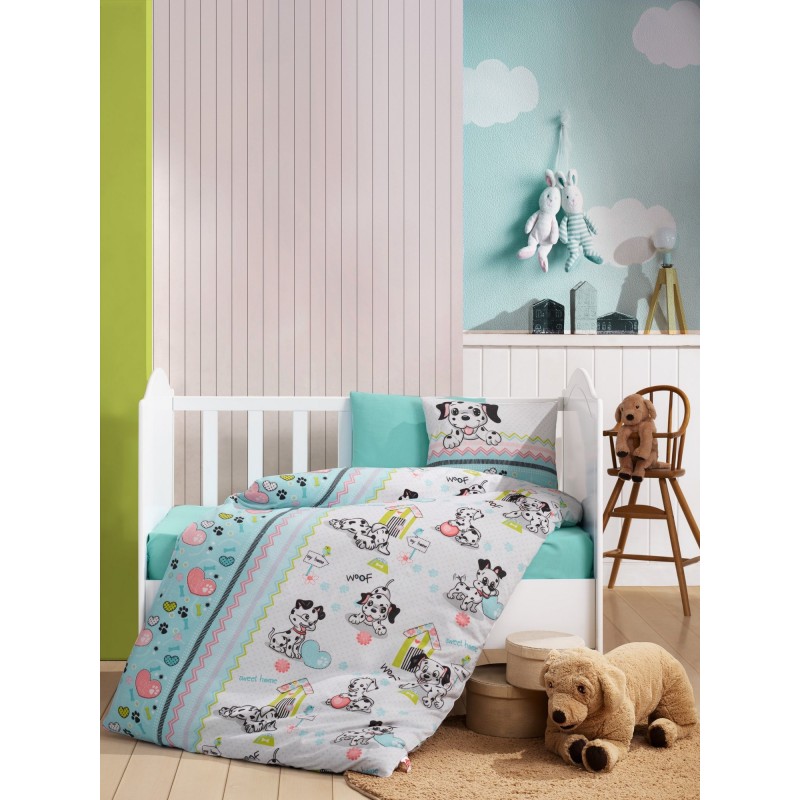 Lessentiel Ranforce Baby Quilt Cover Set Dalmaçyalı v2 - Mint Mint
White
Pink
Black