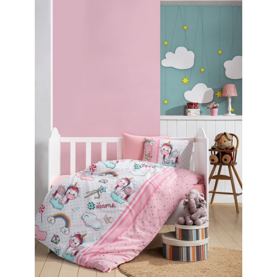 Ranforce Baby Quilt Cover Set Unicorn v2 - Pink Pink
White
Mint Lessentiel Ranforce Baby Quilt Cover Set Unicorn v2 - Pink Pink
White
Mint