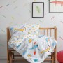 Ranforce Baby Quilt Cover Set Sky - Blue Blue