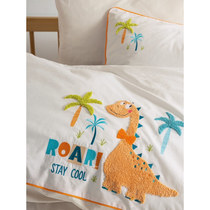 Lessentiel Ranforce Baby Quilt Cover Set Kiddo - Cream Cream
White