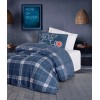 Lessentiel Ranforce Young Quilt Cover Set Given - Grey Grey