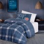 Ranforce Young Quilt Cover Set Given - Grey Grey