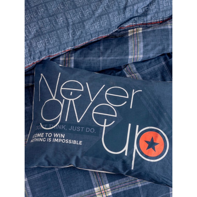 Lessentiel Ranforce Young Quilt Cover Set Given - Grey Grey