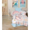 Lessentiel Ranforce Young Quilt Cover Set Smile - Mint Mint