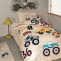 Ranforce Young Quilt Cover Set Cars - Beige Beige