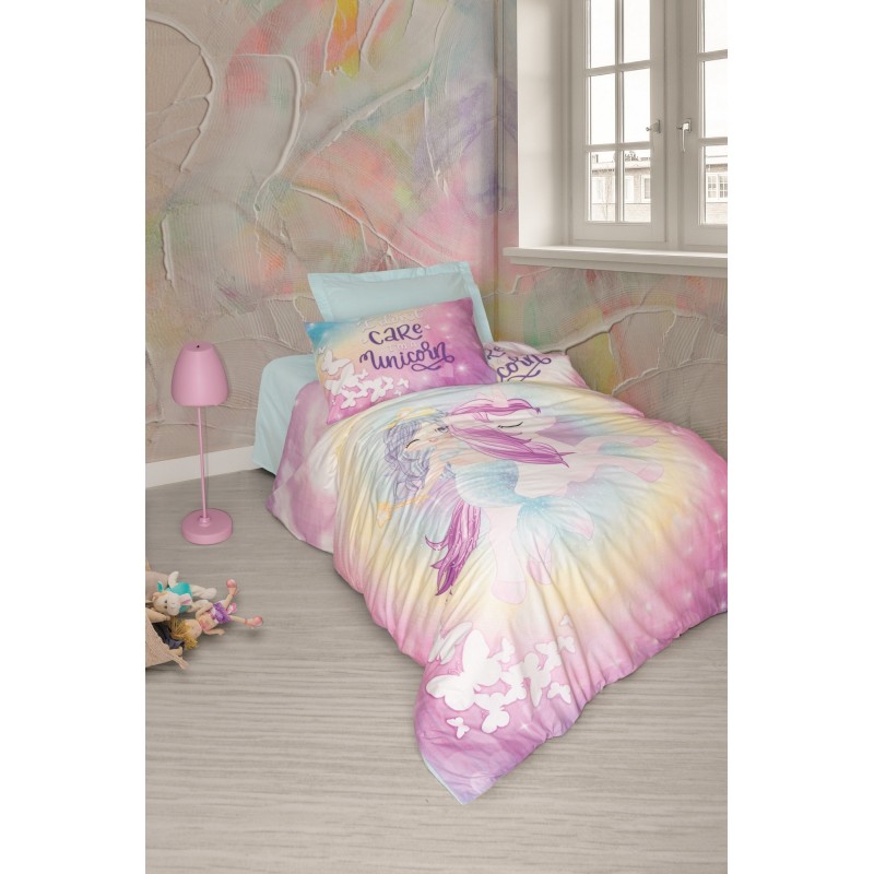 Lessentiel Ranforce Young Quilt Cover Set Sirena - Mint v2 Mint