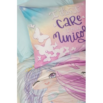 Ranforce Young Quilt Cover Set Sirena - Mint v2 Mint