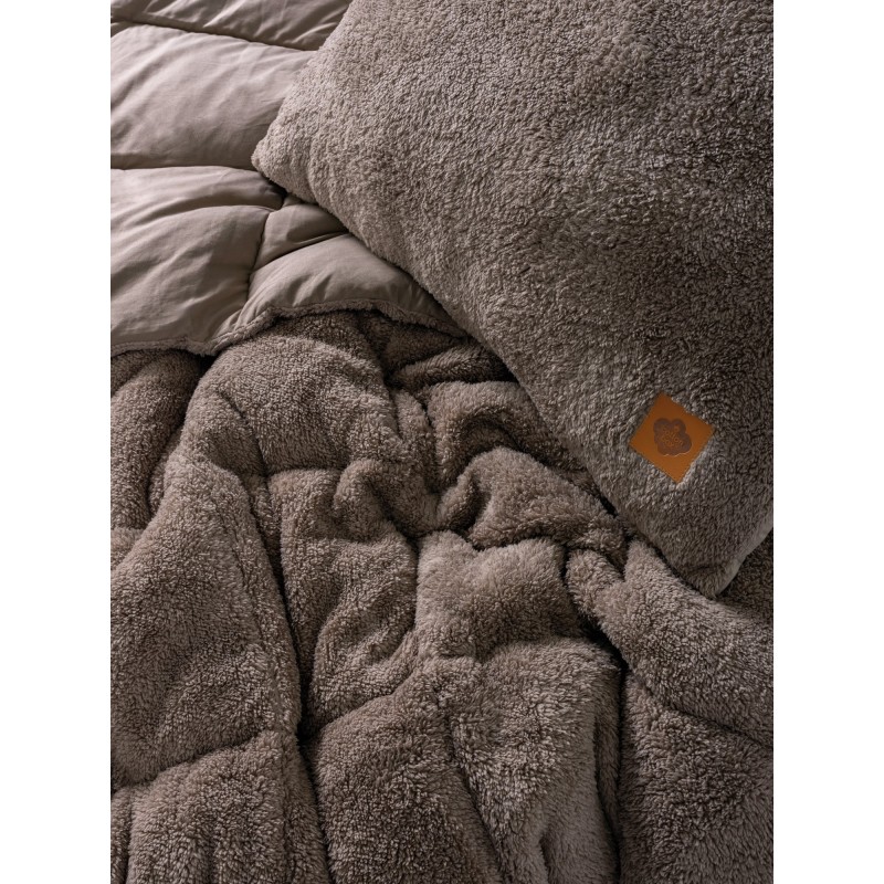 Lessentiel Single Quilt & Pillow Set Pelus - Beige Beige