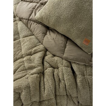 Single Quilt & Pillow Set Pelus - Stone Stone