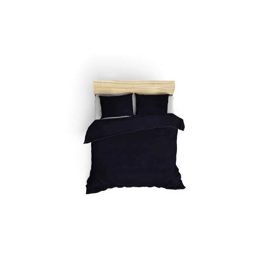 Satin Double Quilt Cover Set Elegant - Dark Blue Dark Blue Lessentiel Satin Double Quilt Cover Set Elegant - Dark Blue Dark Blue
