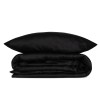 Lessentiel Satin Double Quilt Cover Set Elegant - Black Black