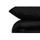 Satin Double Quilt Cover Set Elegant - Black Black Lessentiel Satin Double Quilt Cover Set Elegant - Black Black