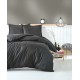 Satin Double Quilt Cover Set Stripe - Anthracite Anthracite Lessentiel Satin Double Quilt Cover Set Stripe - Anthracite Anthracite