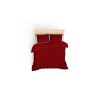 Lessentiel Satin Double Quilt Cover Set Stripe - Claret Red v2 Claret Red