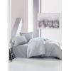 Lessentiel Satin Double Quilt Cover Set Elegant - Grey Grey