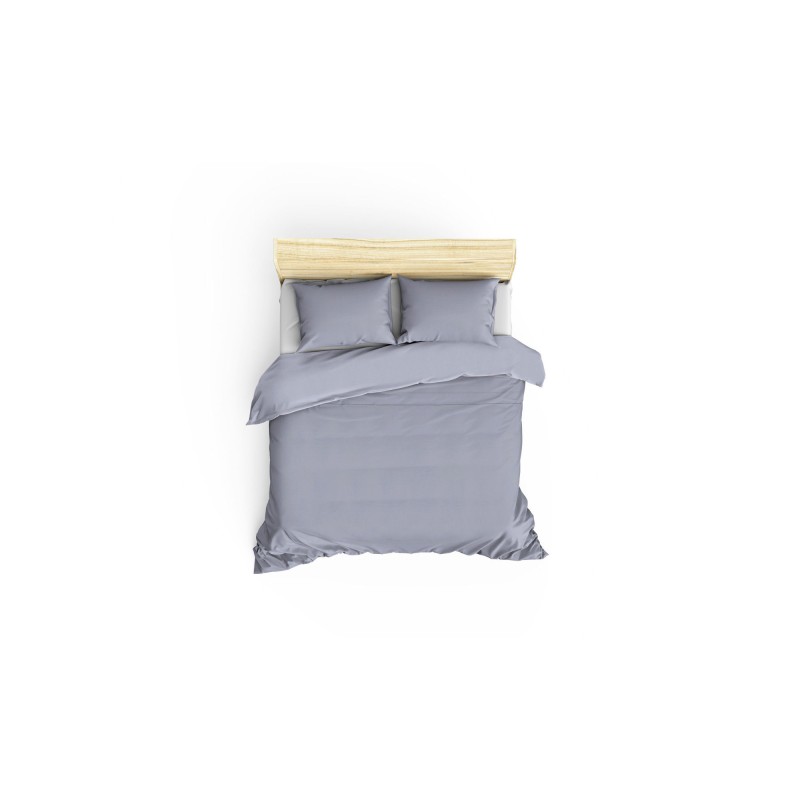 Lessentiel Satin Double Quilt Cover Set Elegant - Grey Grey