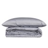 Lessentiel Satin Double Quilt Cover Set Elegant - Grey Grey