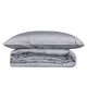 Satin Double Quilt Cover Set Elegant - Grey Grey Lessentiel Satin Double Quilt Cover Set Elegant - Grey Grey