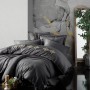 Satin Double Quilt Cover Set King - Anthracite Anthracite
Gold
White