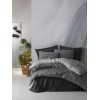 Lessentiel Bamboo Double Quilt Cover Set Bamboo - Anthracite Anthracite
Grey