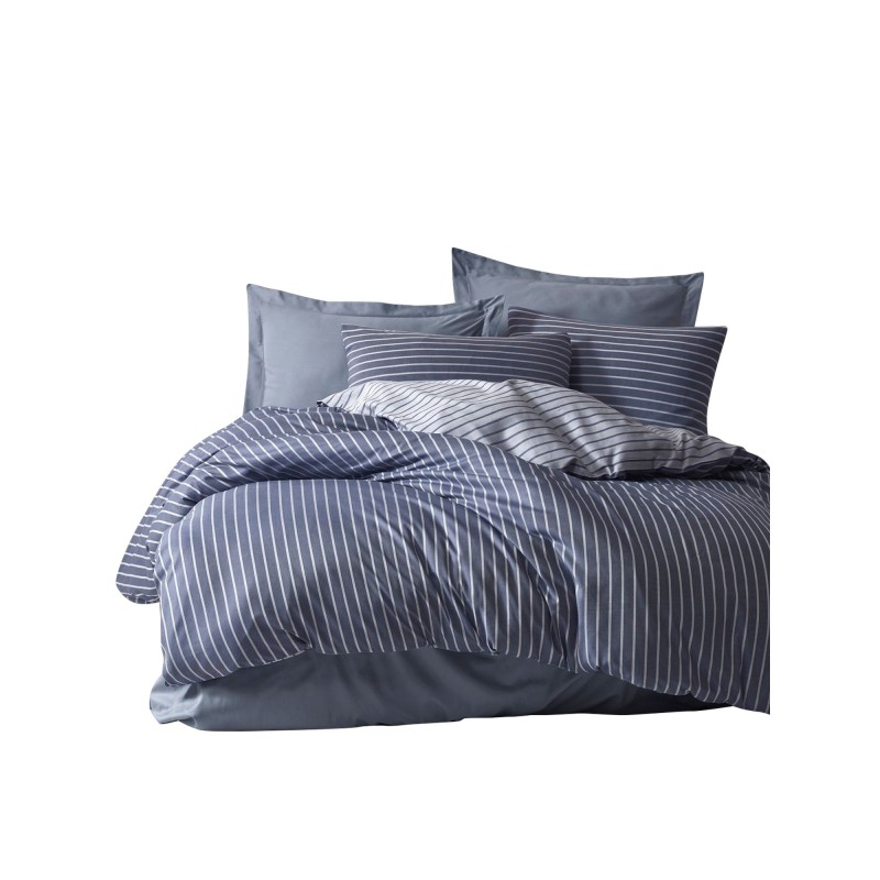 Lessentiel Bamboo Double Quilt Cover Set Bamboo - Blue Blue