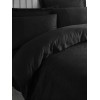 Lessentiel Satin Double Quilt Cover Set Dama - Black Black