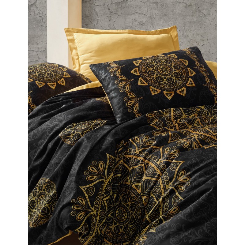 Lessentiel Satin Double Quilt Cover Set Alvina - Gold Gold
Black