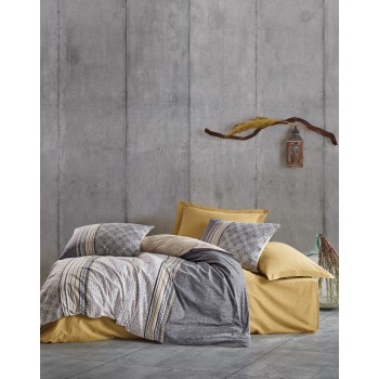 Ranforce Double Quilt Cover Set Nedra - Beige Grey
Mustard
White