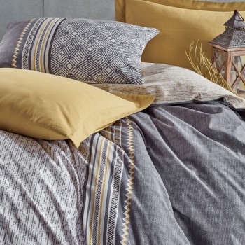 Ranforce Double Quilt Cover Set Nedra - Beige Grey
Mustard
White