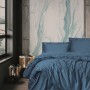 Satin Double Quilt Cover Set Elegant - Blue Blue