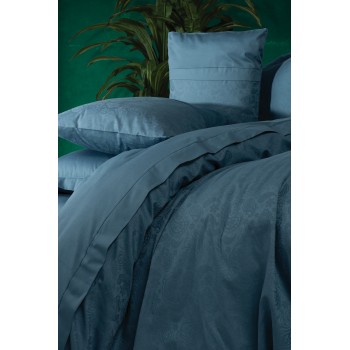 Satin Double Quilt Cover Set Sante - Petrol Blue Petrol Blue