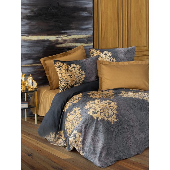 Satin Double Quilt Cover Set Jadira - Beige Anthracite
Beige Lessentiel Satin Double Quilt Cover Set Jadira - Beige Anthracite
Beige
